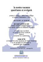 RICERCA VOLONTARI PER LE VACANZE